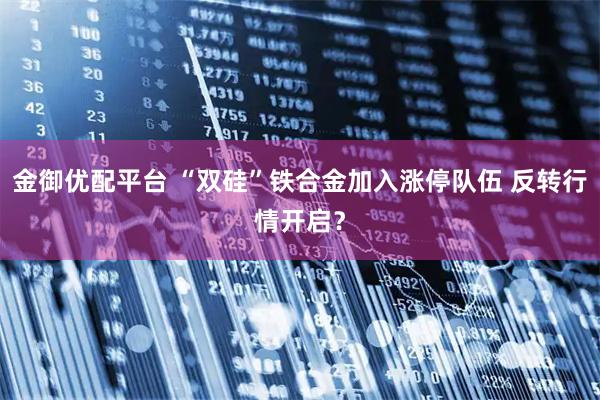 金御优配平台 “双硅”铁合金加入涨停队伍 反转行情开启?