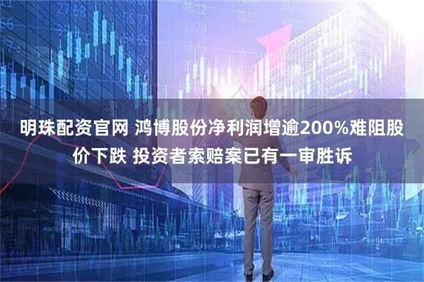 明珠配资官网 鸿博股份净利润增逾200%难阻股价下跌 投资者索赔案已有一审胜诉