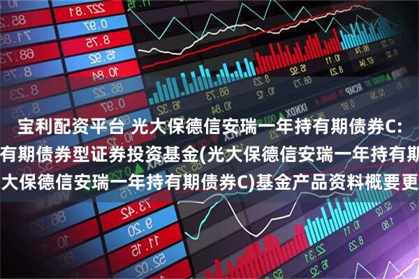 宝利配资平台 光大保德信安瑞一年持有期债券C: 光大保德信安瑞一年持有期债券型证券投资基金(光大保德信安瑞一年持有期债券C)基金产品资料概要更新